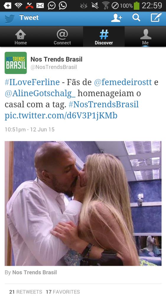 DodoraSilva's tweet photo. @AlineGotschalg_ e @femedeirostt vjam como esse fandom hj tá abusado!!! http://t.co/fiflzWrxDz