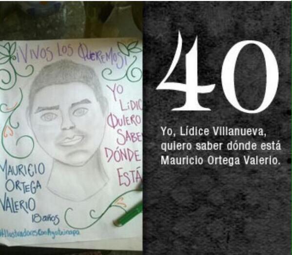 epigmenioibarra's tweet photo. 40 Mauricio AyotzinapaFueElEstado FueElEjercito NiPerdonNiOlvido #PeñaNietoMiente #43horasXlos43 http://t.co/h434DCFGlS