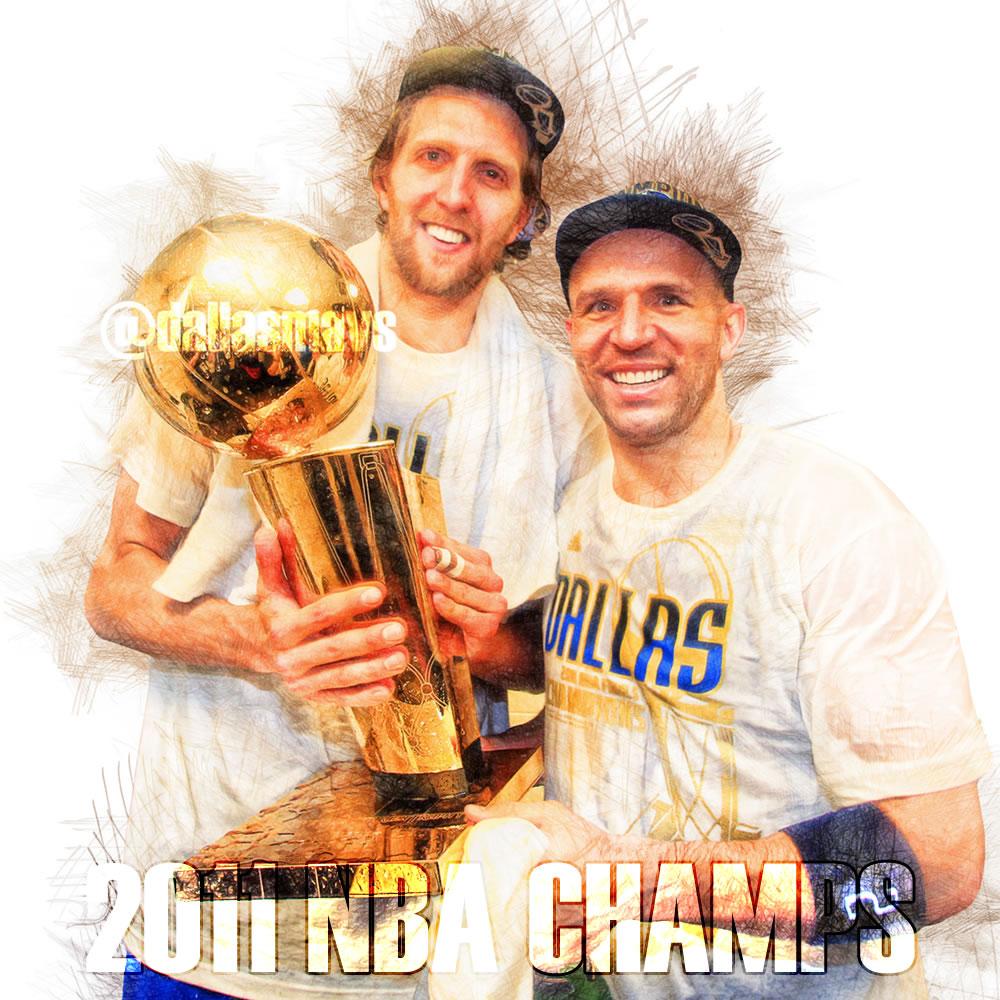 TeamJasonKidd's tweet photo. One last pic before midnight. Happy Anniversary everyone! #NBAChamps2011 #MFFL http://t.co/9W2RHgjM4T RT @dallasmavs
