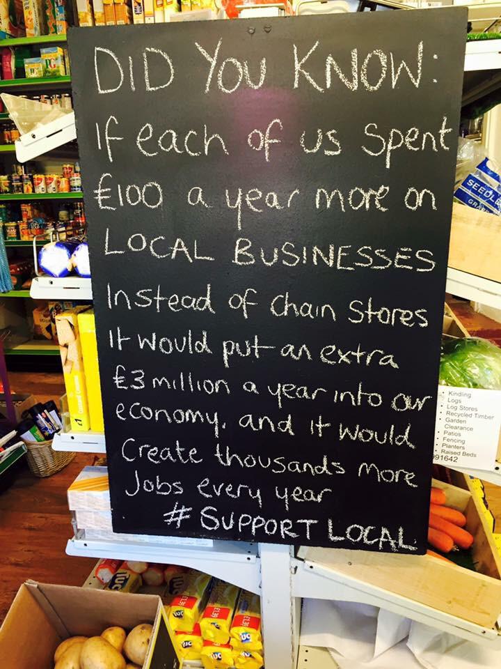 Great message to RT with your Twitter followers #buylocal #supportlocal #farm2fork bbc.in/1f3k1BF