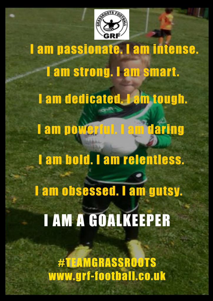 "I am a Goalkeeper" find one in every team.