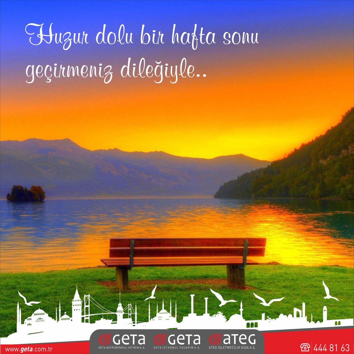 güzel bir hafta sonu dileğiyle.. #huzur #haftasonu