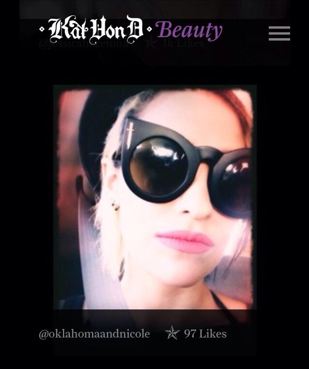 nicolemalonso's tweet image. My pic is featured on @KATVONDbeauty  right now! So rad - her makeup is my favorite. 💋💗💄