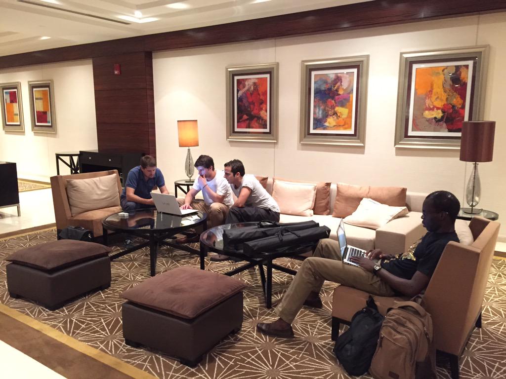 Swappaholics's tweet photo. Final preps for @turn8hub Investor Demo Day http://t.co/50mieSN6Yf