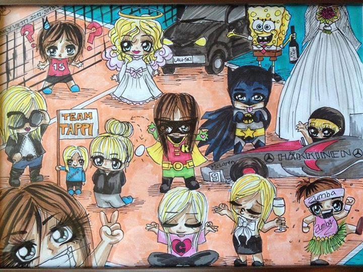 FamilyTime w/ <a href="/noora_kosonen/">Noora Kosonen</a> @hillaelinaH <a href="/KassuJokinen/">Kaisa Jokinen</a> <a href="/misuangel/">Michaela Madsen</a> <a href="/KarkkainenMona/">Mona Karkkainen</a> &amp;muut #seaikavuodesta 😍 (c) Misu