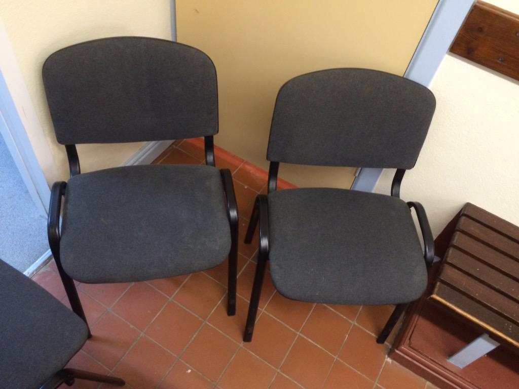 Cwmffrwdoer Sports club are selling some surplus chairs, £2 for red, £1 for grey, contact myself or call 01495 763665