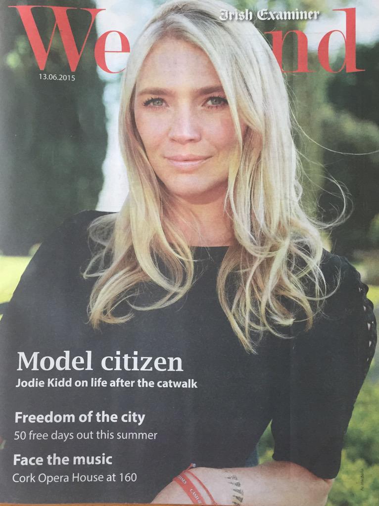 Green Lamb cover girl Jodie Kidd. Looking so fab. Shot on location while in Cork for our Spring 2016 launch this week