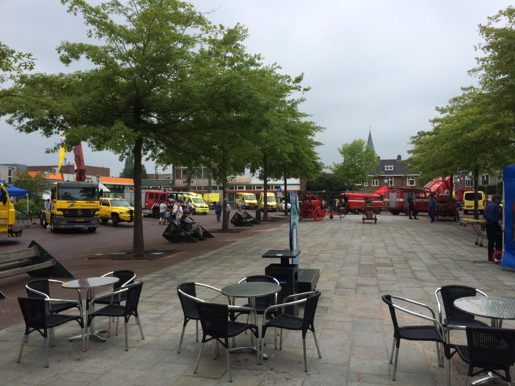 Vandaag vroem in Joure. Bij ons op de Merk het 112 plein. Gezellig voor jong en oud.