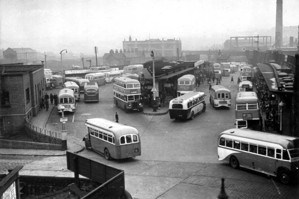 A busy Barnsley Bus Station!