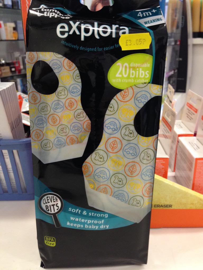 ReenaPharmacy's tweet photo. You wanted disposable bibs for the kiddies so we got them. http://t.co/b9bwF0ysZp