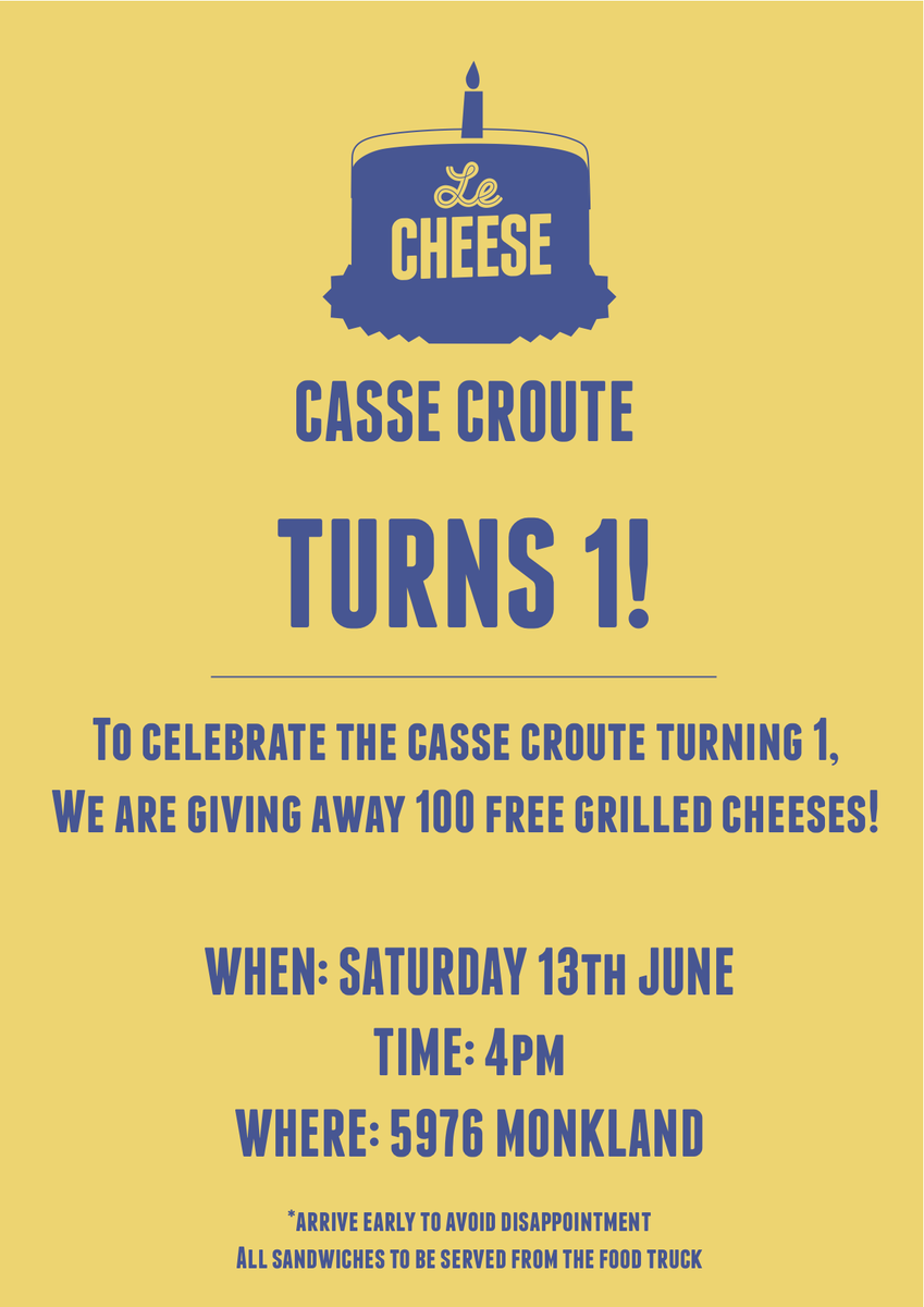 WHO WANTS FREE GRILLED CHEESE?