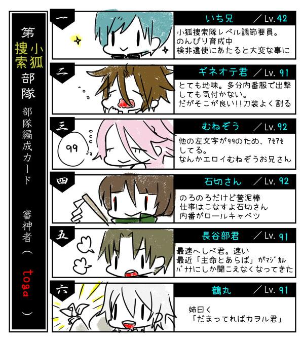 Web限定 刀剣乱舞 短冊ポスター 部隊一 部隊二 ポスター Koryu Center Jp