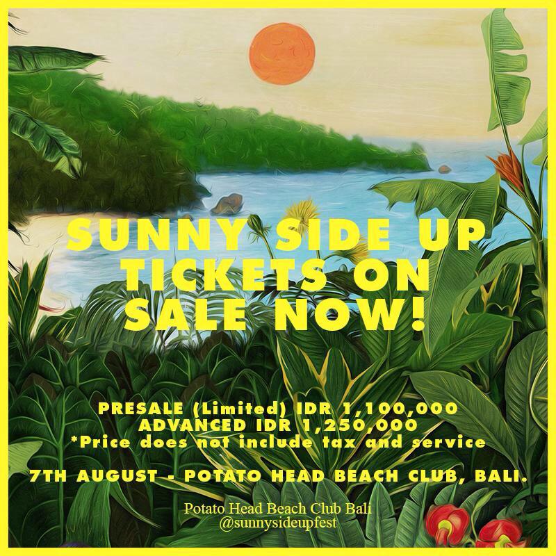 IsmayaLive's tweet photo. Harga tiket #SunnySideUpFest! Beli tiketnya di http://t.co/1LjrSbuVg2, @PIZZAeBIRRA &amp; @K1TCHENETTE Beachwalk Bali http://t.co/eX84At2aLc