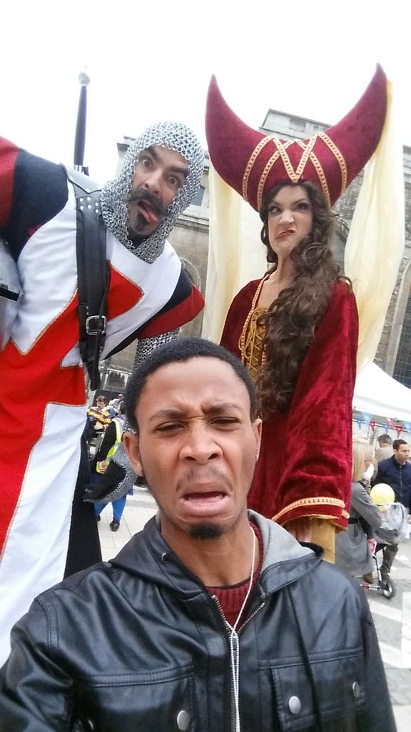 HealthwatchCoL's tweet photo. Loving this crazy duo on stilts at the City of London Community Fair! #CityOfLondon http://t.co/VnohbEymIL