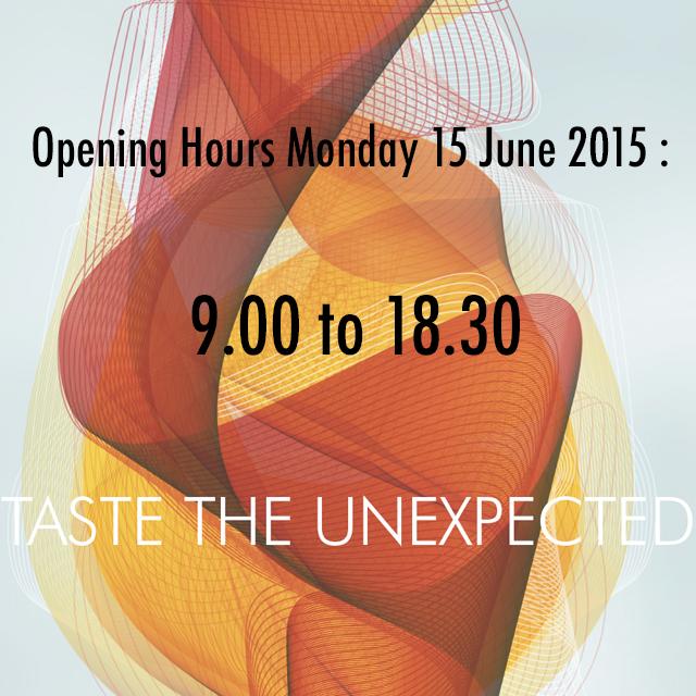 vinexposium's tweet photo. #Vinexpo2015 Opening hours : Monday 15 June 2015 => 9.00AM to 6.30PM http://t.co/8cGdPtQP13