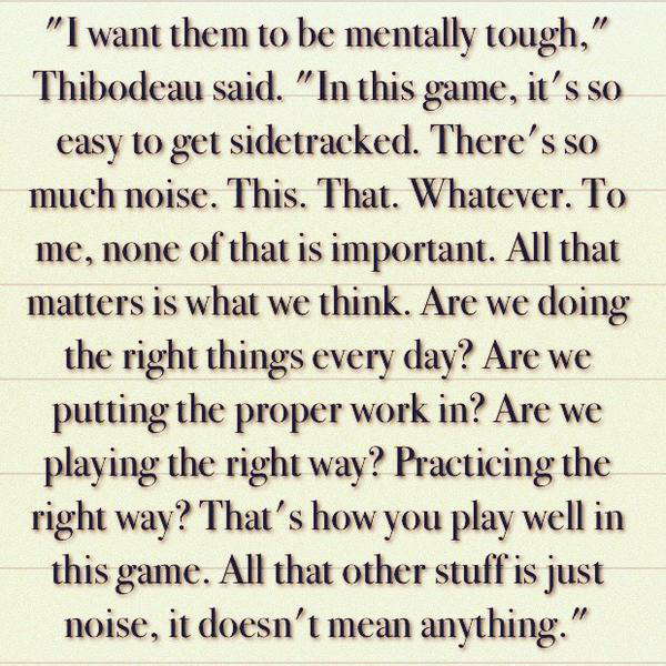 This is great advice for our Bruin athletes to always remember! It is about what we think collectively together!