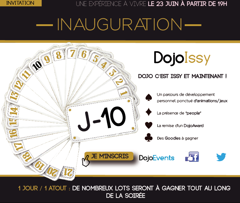 DojoIssy's tweet photo. 1 jour/1 atout : De nombreux lots seront à gagner lors de l'inauguration de notre espace de #coworking. RDV le 23 ! http://t.co/ww2wqvfwcD