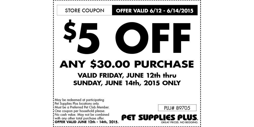 Pet Supplies Plus Coupons Printable