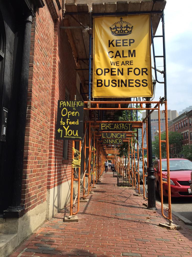 #guerrillamarketing #WeROpen  <a href="/SweetGeorgiaPs/">Sweet Georgia P's</a> <a href="/sara_underwood/">Sara Underwood</a> <a href="/BostonTweet/">BostonTweet</a> <a href="/ACKblACKbook/">Nantucket blACKbook</a> <a href="/ConciergeBoston/">Adam Castiglioni</a> #Brunch #BH