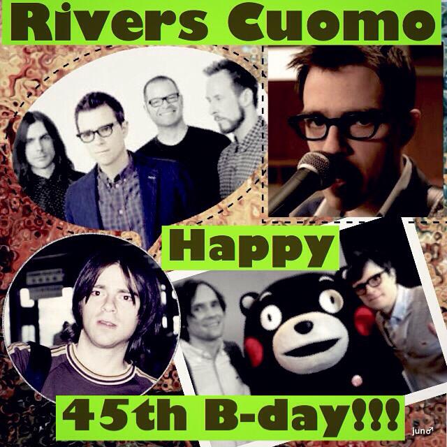 Rivers Cuomo 

( V & G of Weezer, Scott & Rivers )

Happy 45th Birthday to you!

13 Jun 1970  