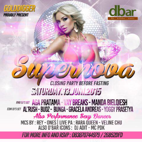 Tonite at <a href="/dbar_jakarta/">DBAR | Bar & Resto</a> w/ @DJ_GracelaA <a href="/yoggy_prasetya/">Yoggy Prasetya</a> @aga_pratama91 <a href="/_RARAqueen/">RARA QUEEN</a> <a href="/mcREY26/">Rey's</a> <a href="/GOLDDIGGERprod/">GOLDDIGGER</a>