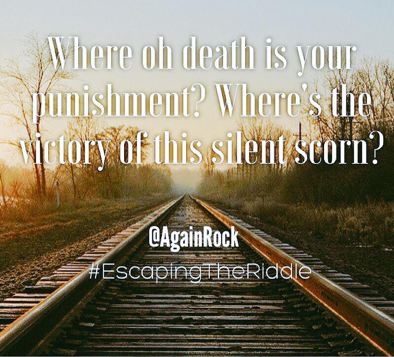 AgainRock's tweet photo. ¿Where oh death is your punishment? ¿Where's The victory of this silent scorn? #EscapingTheRiddle (The 💽new out soon) http://t.co/OvtK6D0Y0H