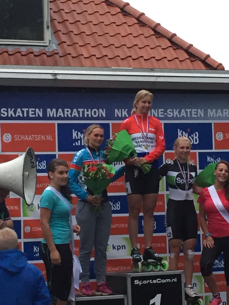 Podium bij de vrouwen