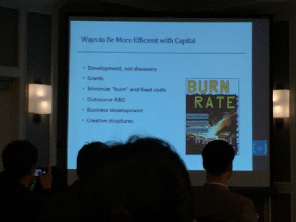 irynaclarksd's tweet photo. At #SABPA  #biopharma #conference #KuraOncology #CEO #TroyWilson speaks of #business #model innovation in #biotech http://t.co/o7bRMvtPfI