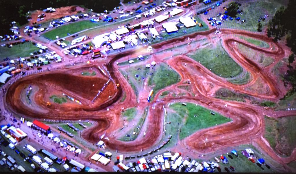 FlyingVids's tweet image. High Point Raceway from above! #HighPointMX #motocross -