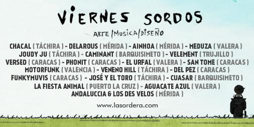 LaSordera's tweet image. Ya pueden ver la lista de Bandas seleccionadas para los #ViernesSordos en nuestro sitio web: bit.ly/1e9Yjfa