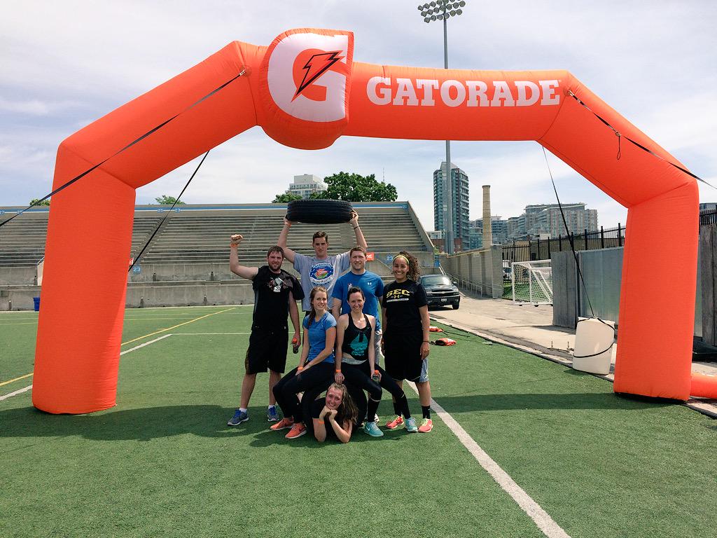 Before and after shot of @TheGolfCanada gang <a href="/GatoradeCanada/">Gatorade Canada</a> <a href="/TheOCourse/">THE O COURSE</a> #keepsweating