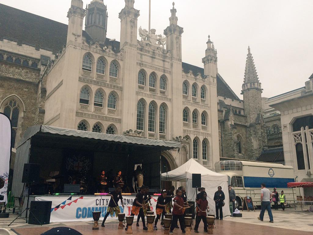 CGyouthCITY's tweet photo. Great day @cityoflondon Community Fair today. These young dancers and drummers from Islington were brilliant! http://t.co/gugOTzuf22