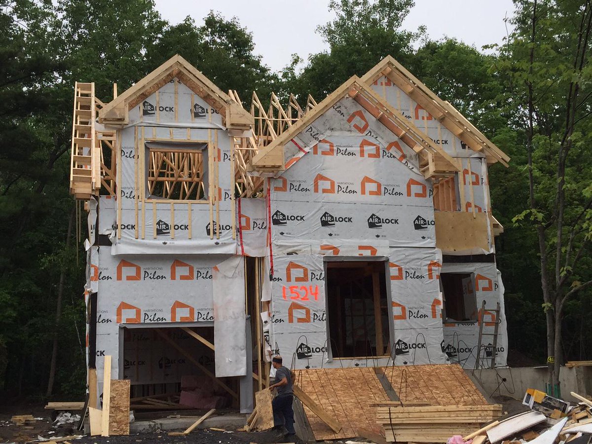 Charpente de notre construction à Saint-Bruno!