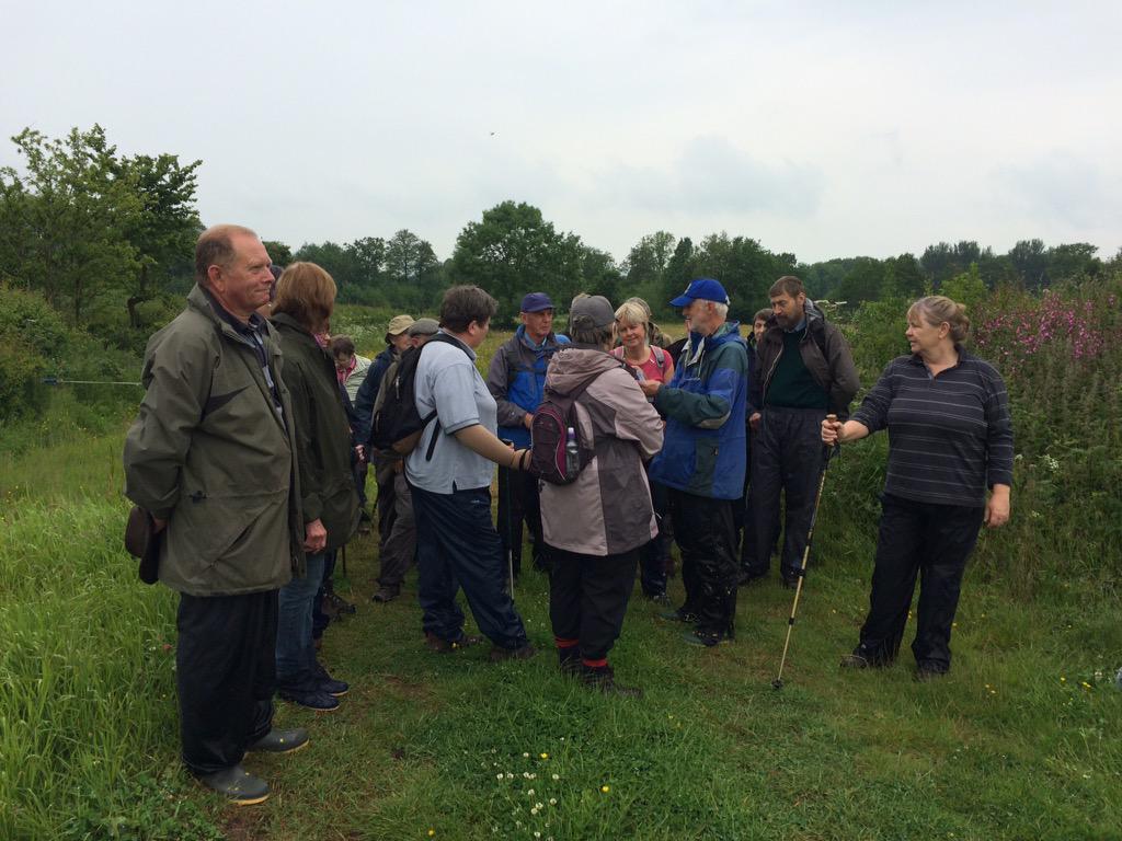 WUFoundation's tweet photo. Today two of our farm advisers hosted The Leen "Farming Old & New" @HfdsWalkingFest on the Arrow #fishfriendlyfarming http://t.co/f6Hea2ik4q