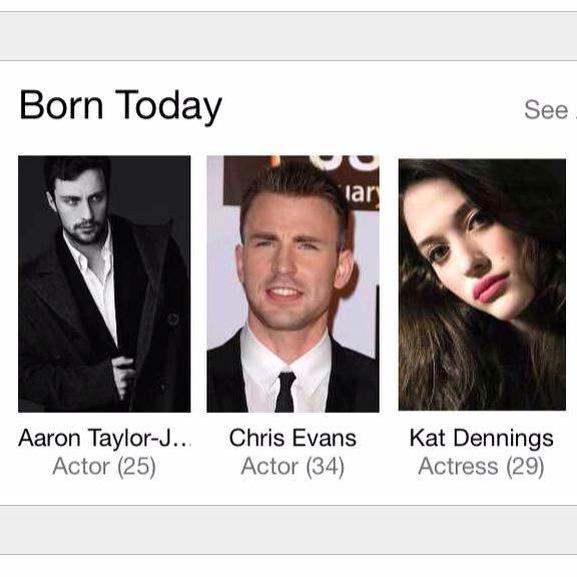 Happy Birthday to these fabulous people!!  and Aaron Taylor-Johnson. Have a wonderful day! 