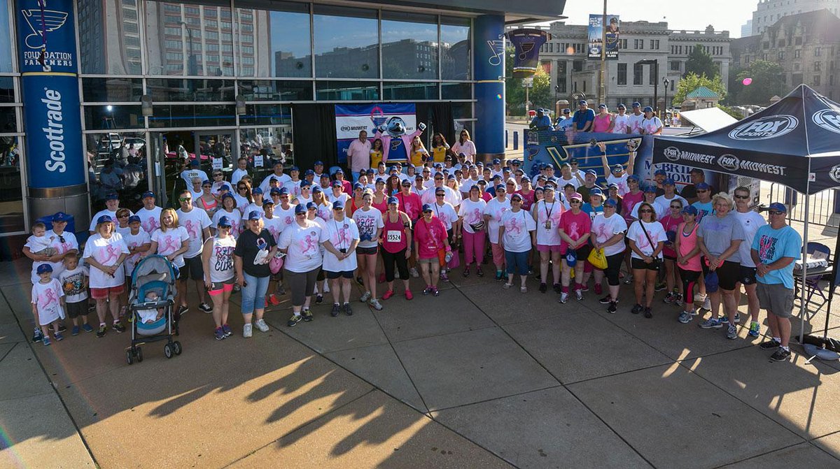 StLouisBlues's tweet image. More than 800 fans joined us in the fight against breast cancer this morning. &amp;gt;&amp;gt; bit.ly/1FRZ1UZ #KomenSTLRace