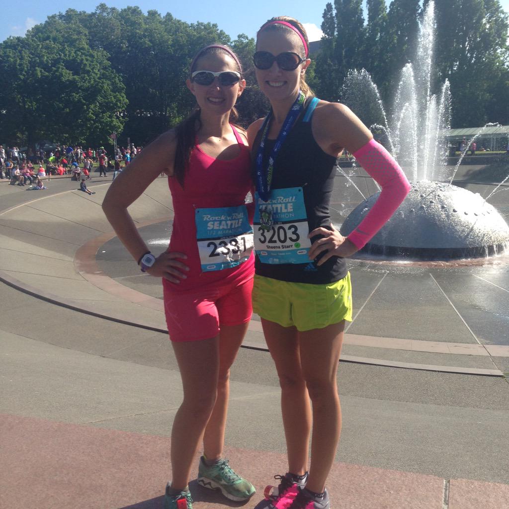 Half marathon complete! Item from #G198wellbeinggoals checked off! Congrats @SheenaBanks20 &amp; @TGTGregWood !!! 🎉👍👣