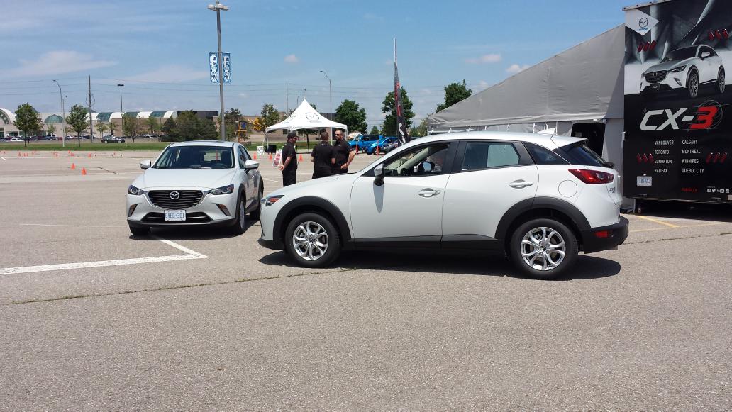 mazdacanada's tweet photo. #ZoomZoom! RT @VirtualGirlFri: All set for my #FirstEverCX3 drive! #Toronto http://t.co/yMnqh1ez9Q