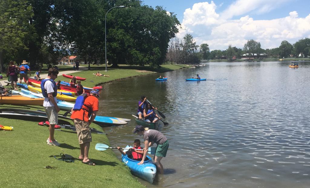 It's a beautiful day at #GODayDenver2015! Come kayak with us to celebrate #NationalGetOutdoorsDay at City Park.