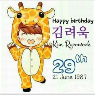 Happy Birthday Kim Ryeowook!! Wish all the best for you and we wish you always be eternal maknae in SJ. :D 