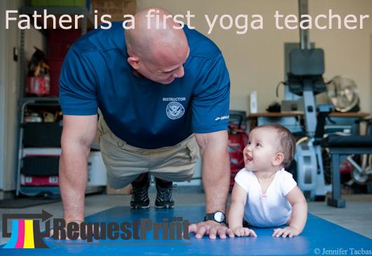 RequestPrintCom's tweet image. Happy Fathers Day on International Yoga day!