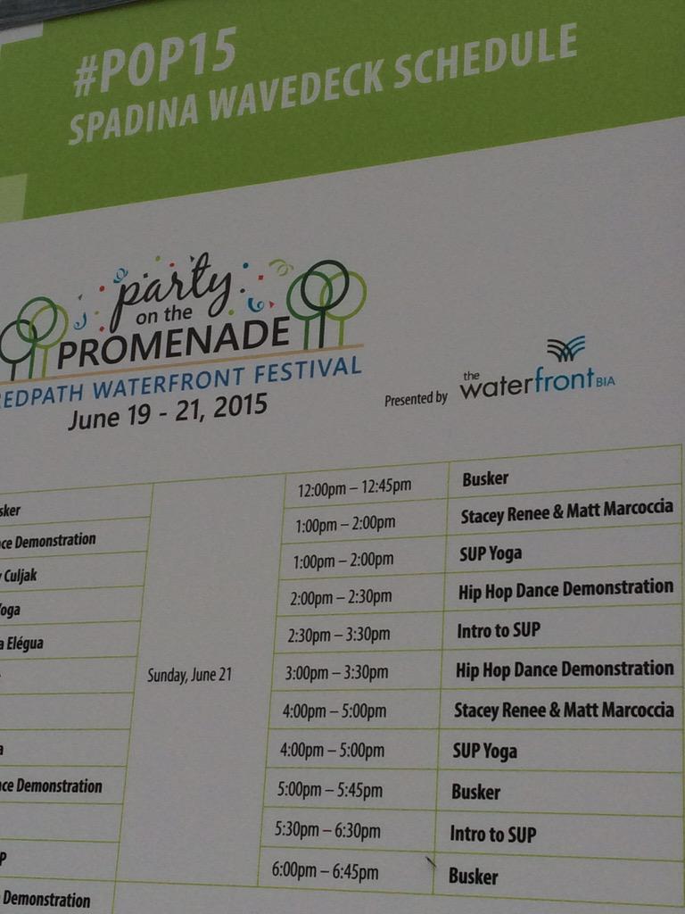 Squeee! It's <a href="/Staceyrm/">Stacey Renee</a> &amp; <a href="/mattmarcoccia/">Matt Marcoccia</a> on my wave deck on Sunday June 21! Love the #redpathwaterfrontfestival !