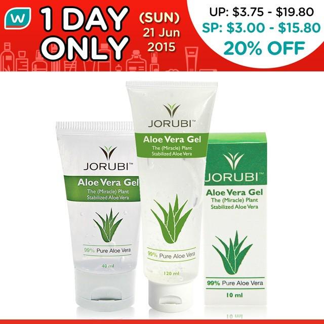 Watsons Singapore On Twitter 1 Day Deal Save 20 On Jorubi Aloe