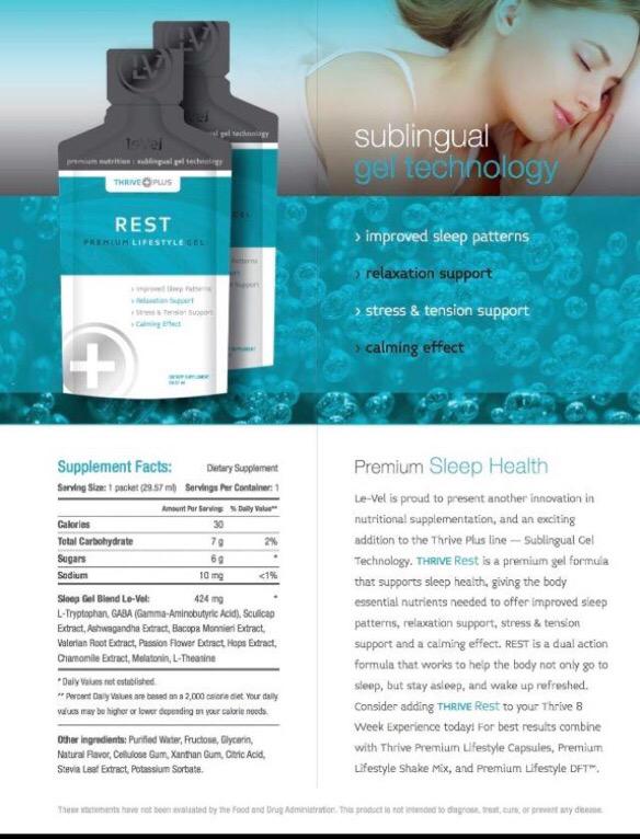 trythethrive's tweet image. Want a better sleep? #thrive can help with that too!