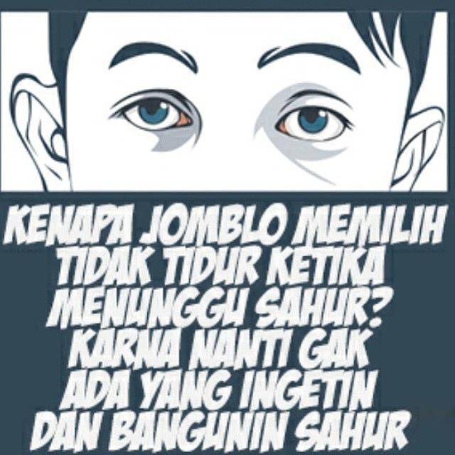 Walau jomblo tapi gak boleh lupa sahur
