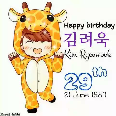 Happy birthday Kim Ryeowook .. love youuu  