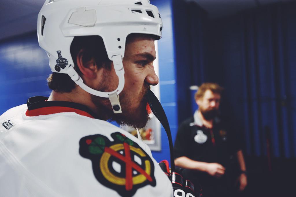 NHLBlackhawks's tweet photo. Here we go, boys. #ONEGOAL http://t.co/93A9w475sA