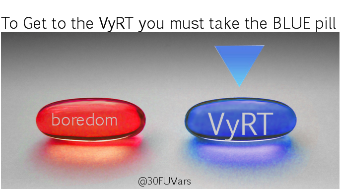 30FUMars's tweet photo. lololol YES @Kimberlyisro! Take the #BluePill tee hee @VyRT Matix! #VyRTesphere http://t.co/U5hYnGrXSw