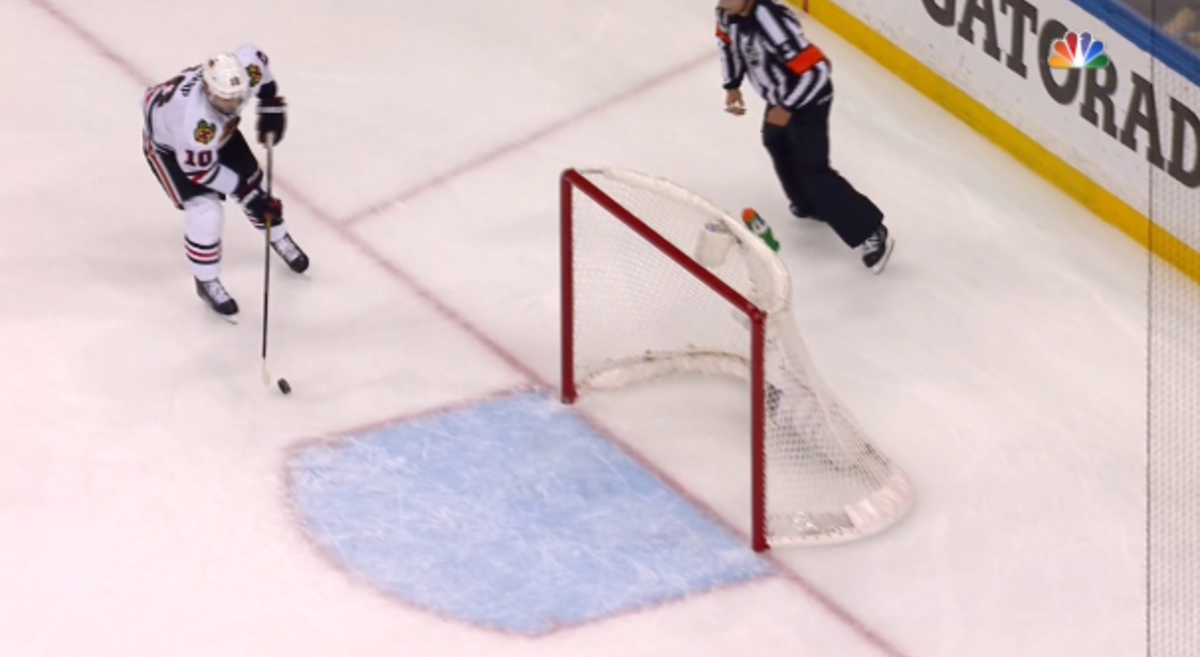 Shockingly, the Blackhawks scored.