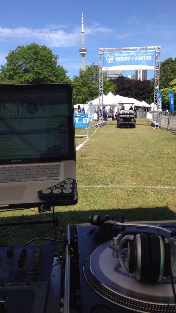 DJSCUFFS's tweet image. Djing at #RelayForLife today! @CdnCancerTO @TorontoRelay @cancersociety